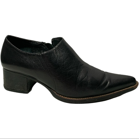 Paolo Conté Collection Black Pointed Block Heel - Picture 9 of 14